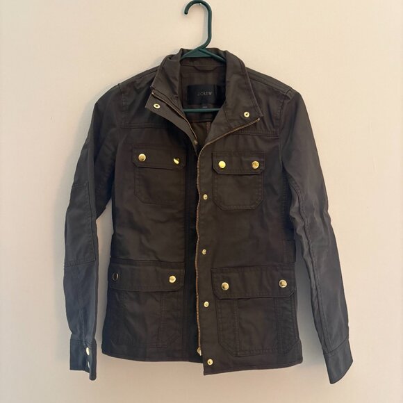J Crew Downtown Field Waxed Cotton Jacket - Picture 3 of 4